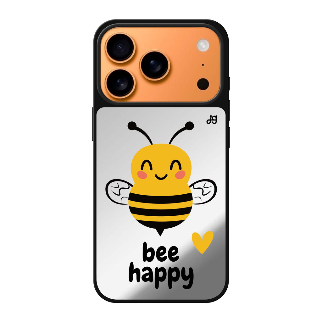 Happy Bee bee animal iPhone 17 Pro Max mirror case