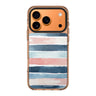 Seabreeze Stripes pattern iPhone 17 Pro Max ultra clear case