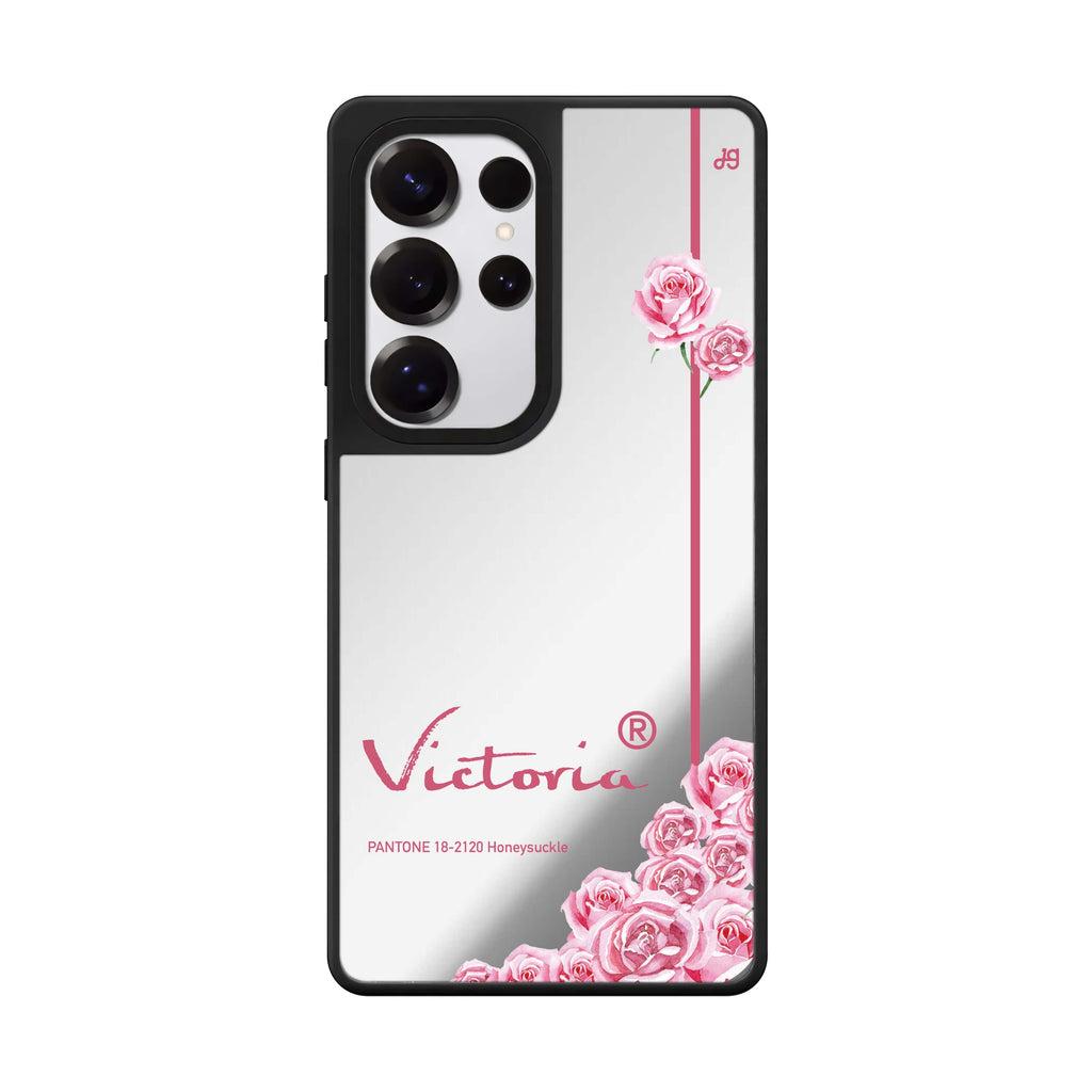Custom #18 2120 Honeysuckle Ii Samsung Galaxy S25 S24 S23 Ultra mirror case, front view
