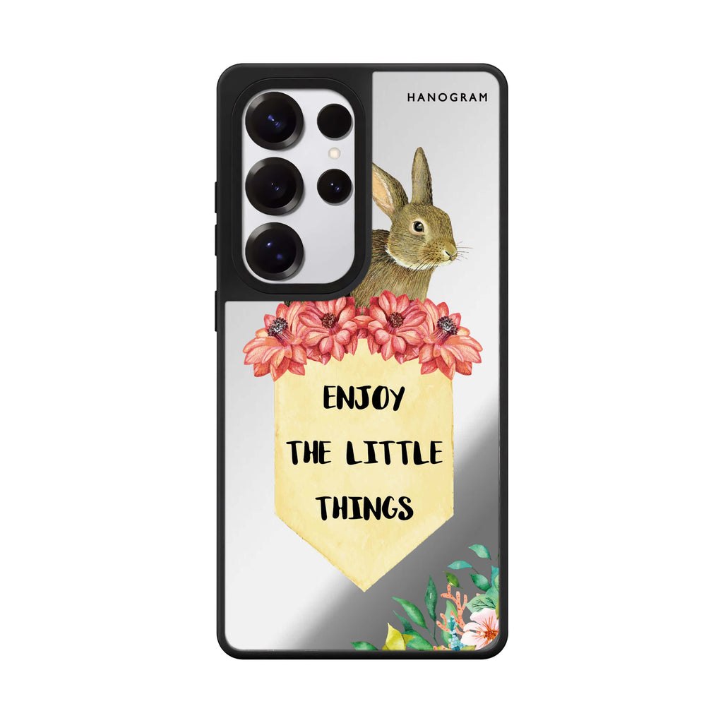 Enjoy The Little Things Samsung Galaxy S25 S24 S23 Ultra mirror case, front view