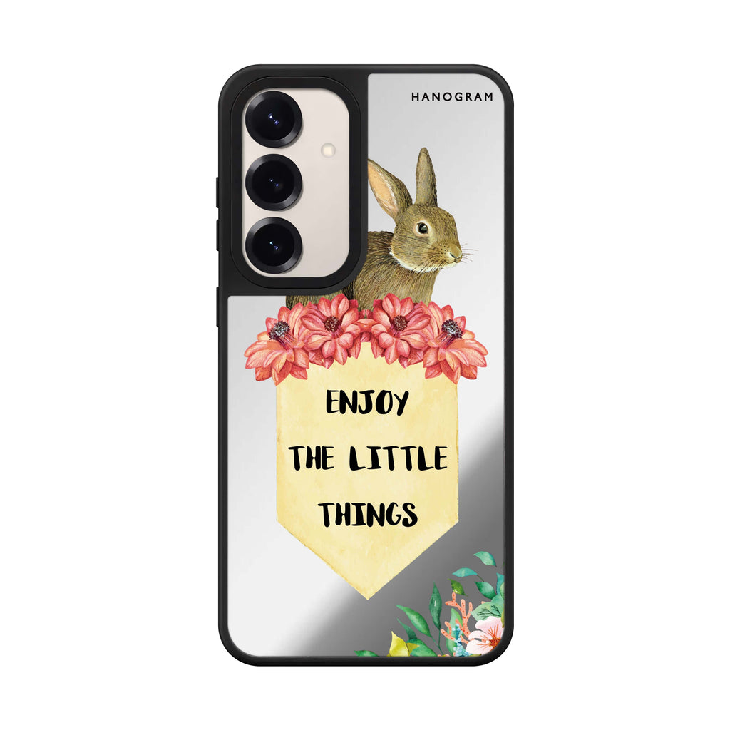 Enjoy the Little Things Samsung Galaxy mirror case front view