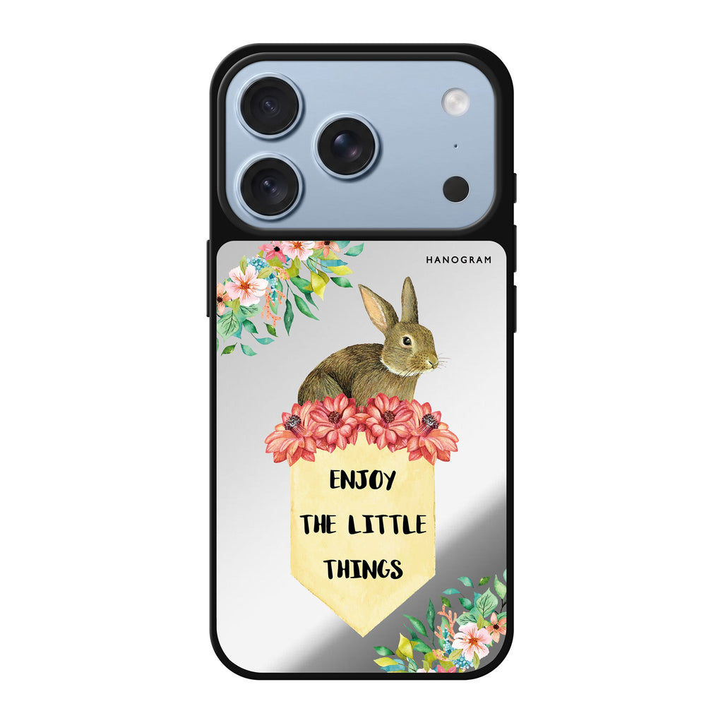 Enjoy the little things cute iPhone 18 Pro Max mirror case