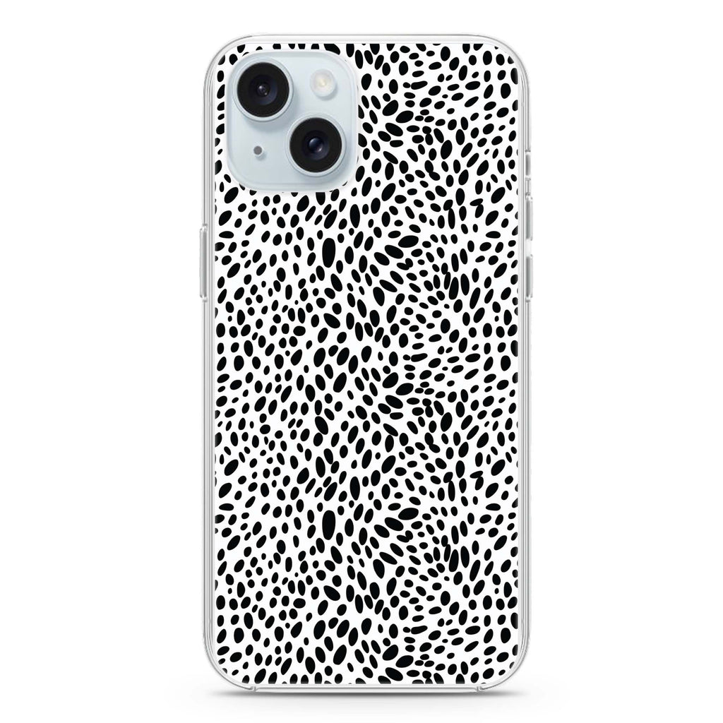 Spotted Elegance iPhone 15 Plus MagSafe Compatible Ultra Clear Case