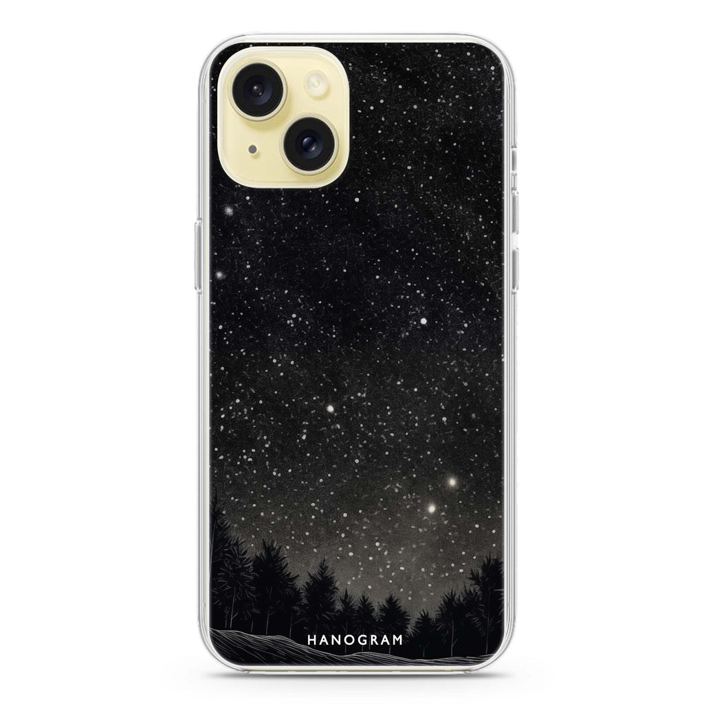 Galactic Gleam iPhone 15 Plus Ultra Clear Case