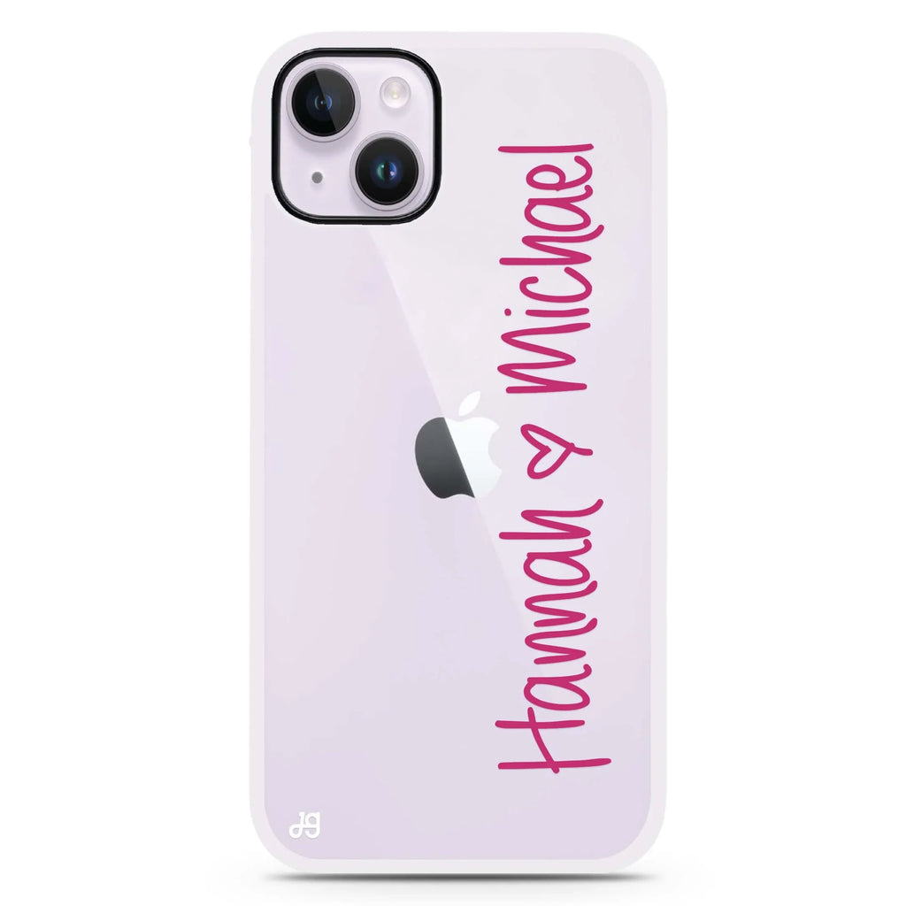 Vertical Names iPhone 15 Impact Guard Bumper Case