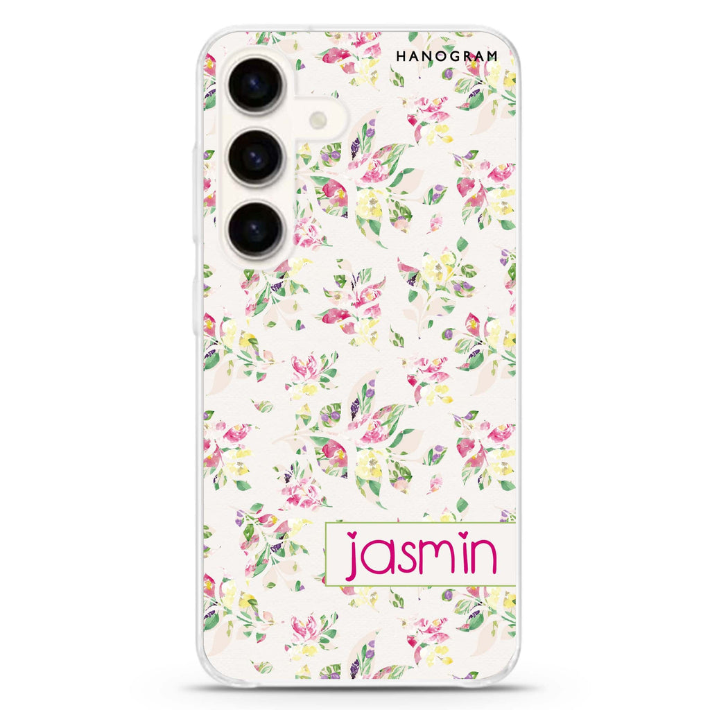 Floral Rain Samsung Galaxy Ultra Clear Case