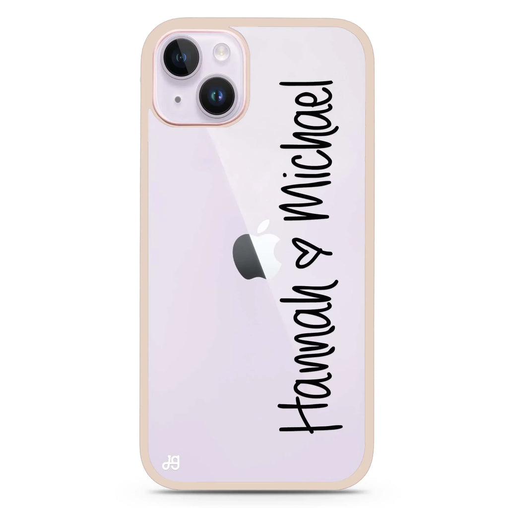 Vertical Names iPhone 15 Plus Impact Guard Bumper Case