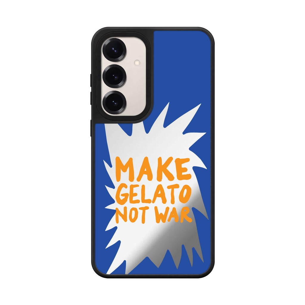 Make Gelato Not War Mirror Case