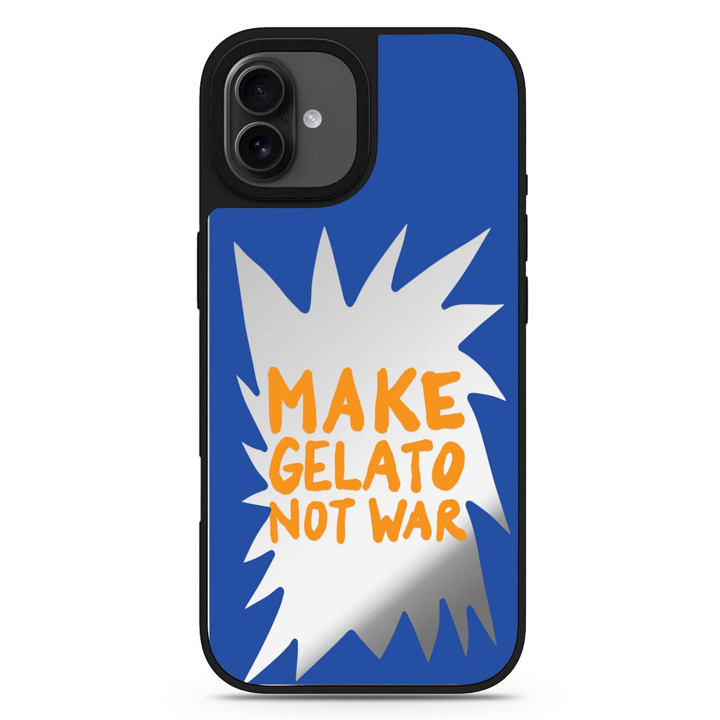 Make Gelato Not War iPhone 17 mirror case
