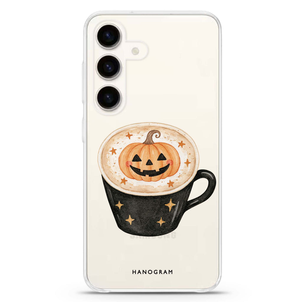 Jack-o-Latte Samsung Galaxy Ultra Clear Case — front view