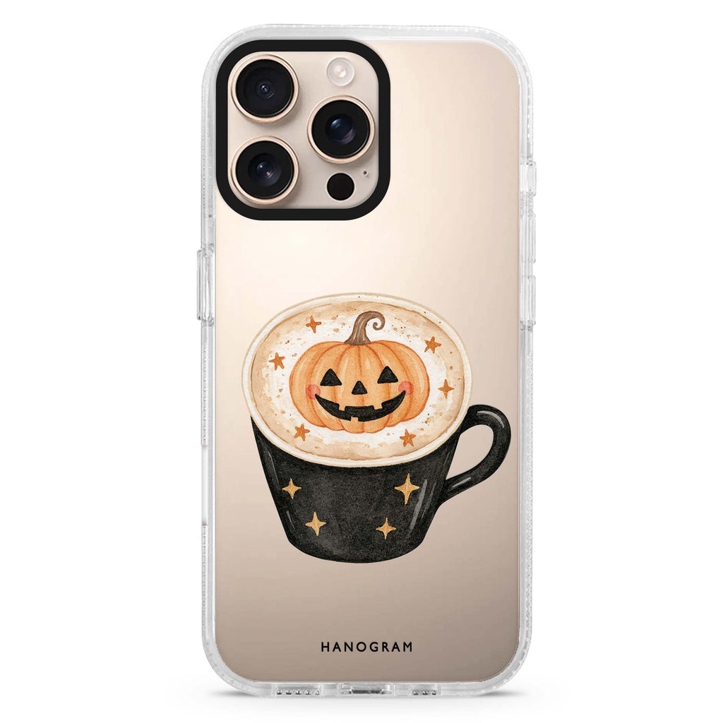 Jack-o-Latte iPhone 16 Pro Max Ultra Clear Case - front view