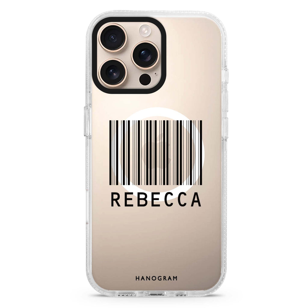 Barcode MagSafe Compatible iPhone 16 Pro Ultra Clear Case - Personalized and Stylish Protection