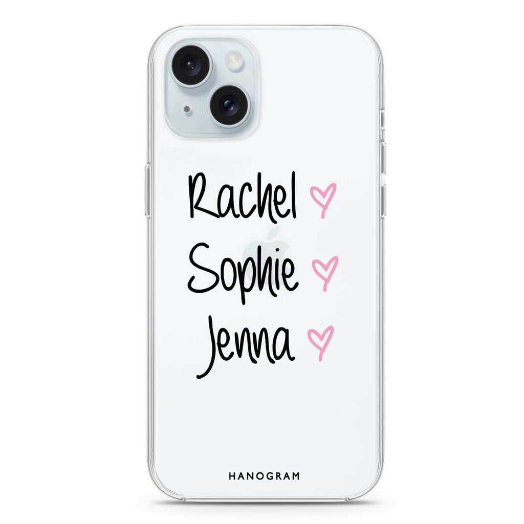Three Of Us iPhone 15 plus Ultra Clear Case