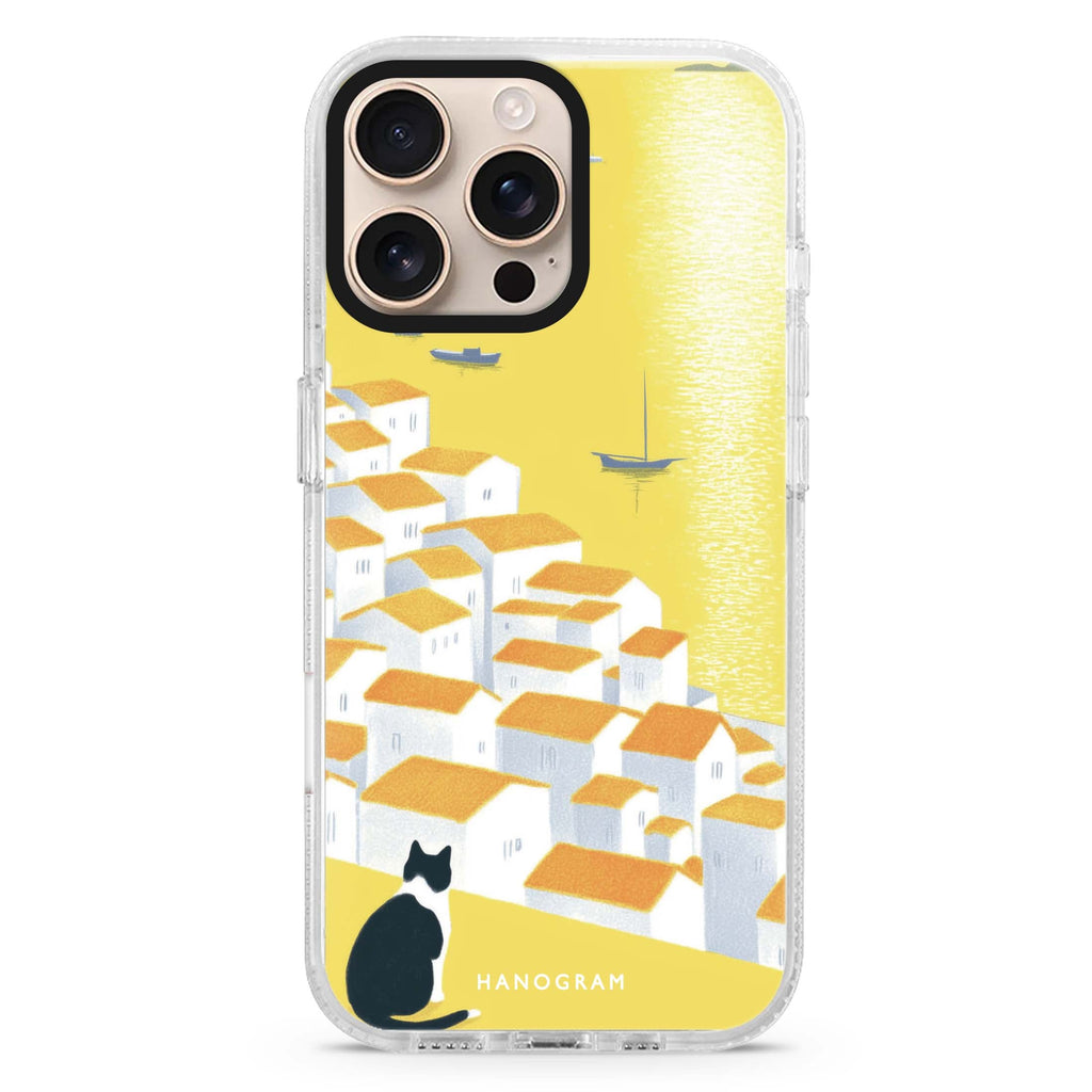 Sunset View Cat Magsafe Compatible Ultra Clear Case