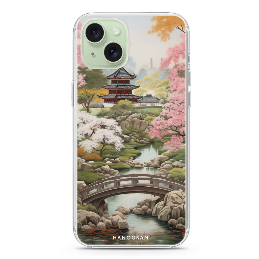 Oriental Blossom iPhone 15 Plus MagSafe Compatible Ultra Clear Case