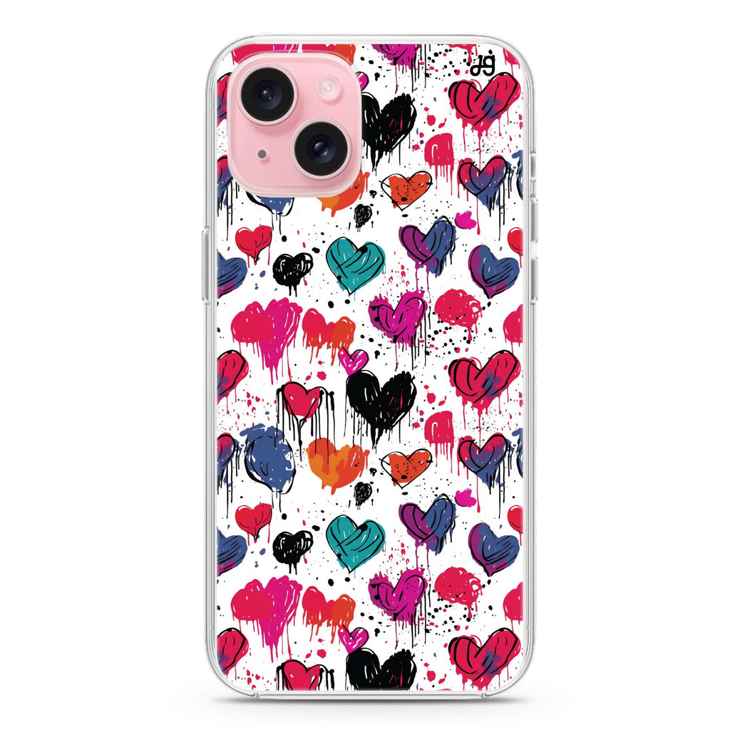 Bleeding Passion iPhone 15 Plus MagSafe Compatible Ultra Clear Case