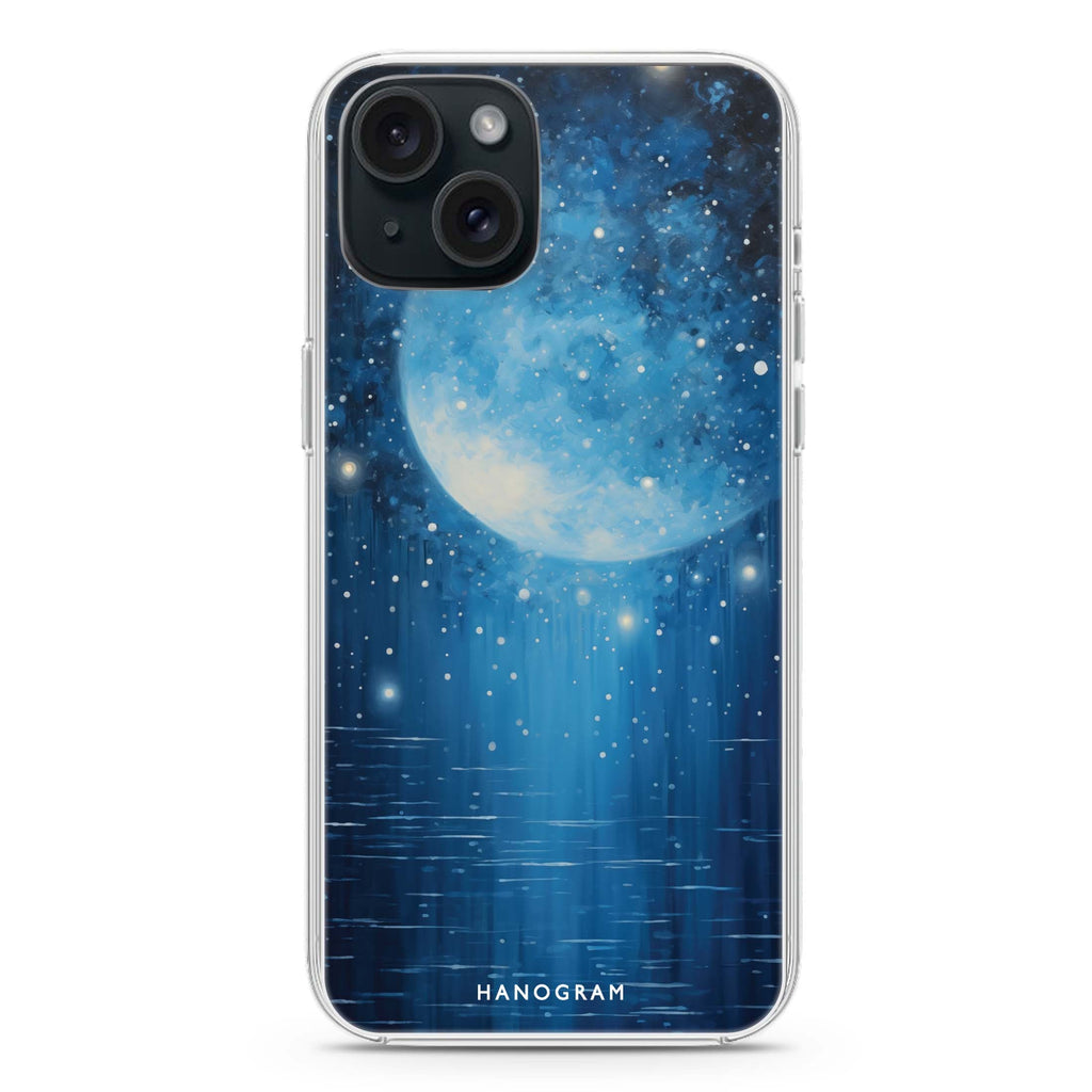Midnight Crescent iPhone 15 Plus Ultra Clear Case