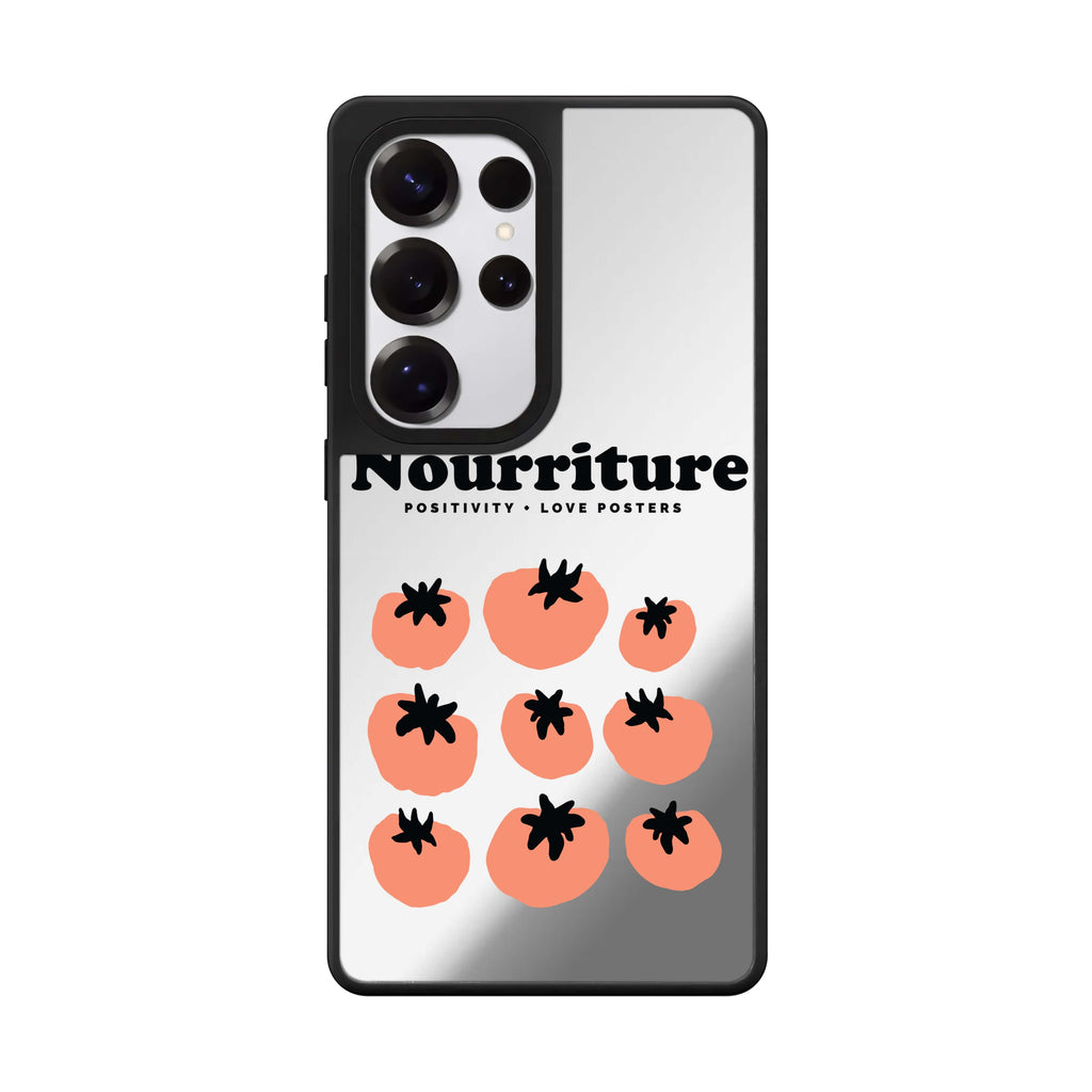 Nourriture Samsung Galaxy S25 S24 S23 Ultra mirror case, front view