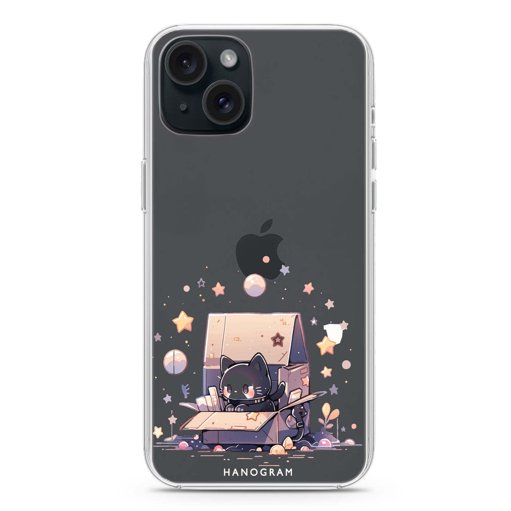 Starship Cat Pod iPhone 15 Plus Ultra Clear Case