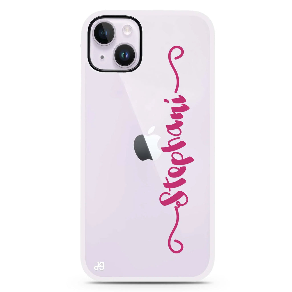 Casual Vertical Name iPhone 15 Plus Impact Guard Bumper Case