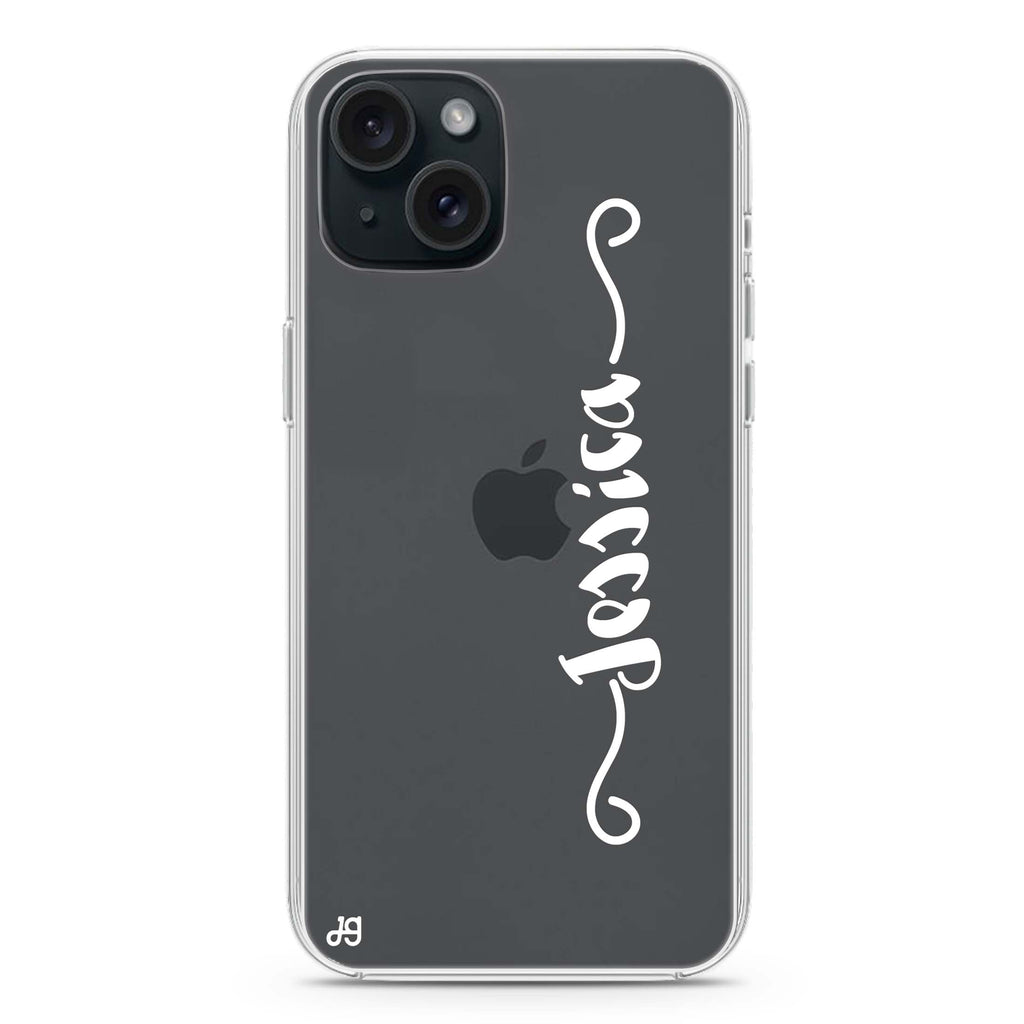 Casual Vertical Name iPhone Ultra Clear Case