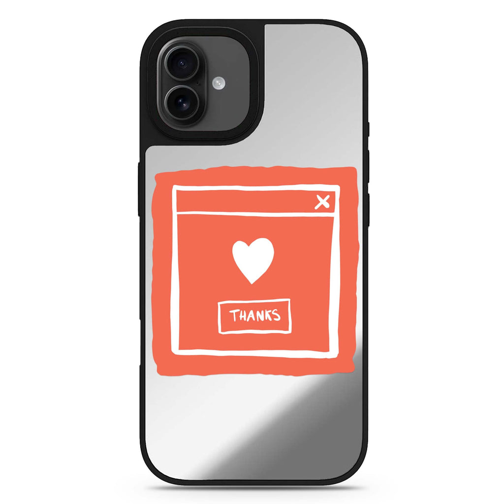Sweet THANKS iPhone 17 mirror case