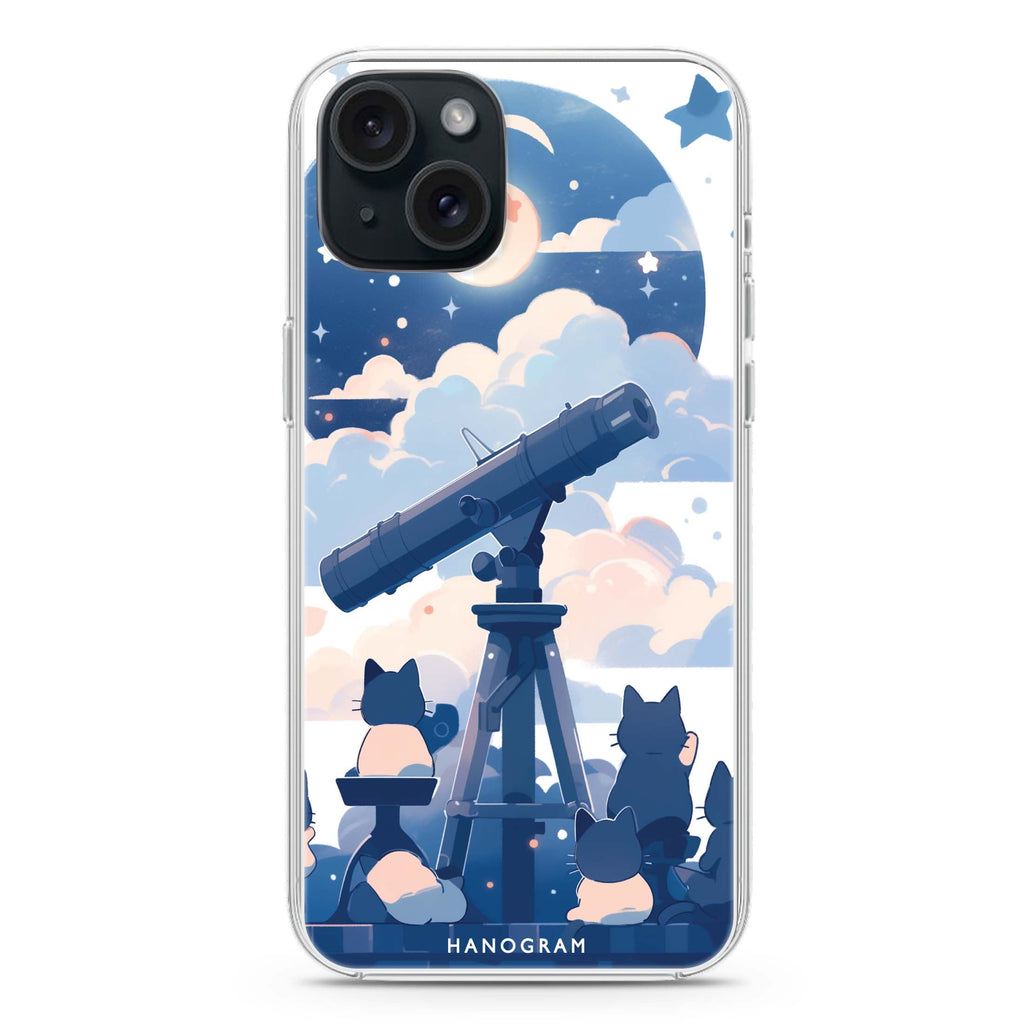 StarGaze Kitty iPhone 15 Plus MagSafe Compatible Ultra Clear Case