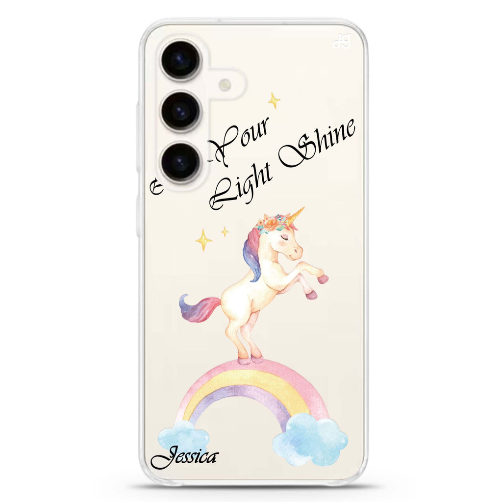Rainbow Unicorn Samsung Galaxy Ultra Clear Case