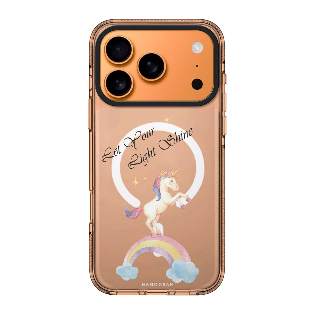 Rainbow Unicorn multicolor unicorn animal bright iPhone 17 Pro Max ultra clear case