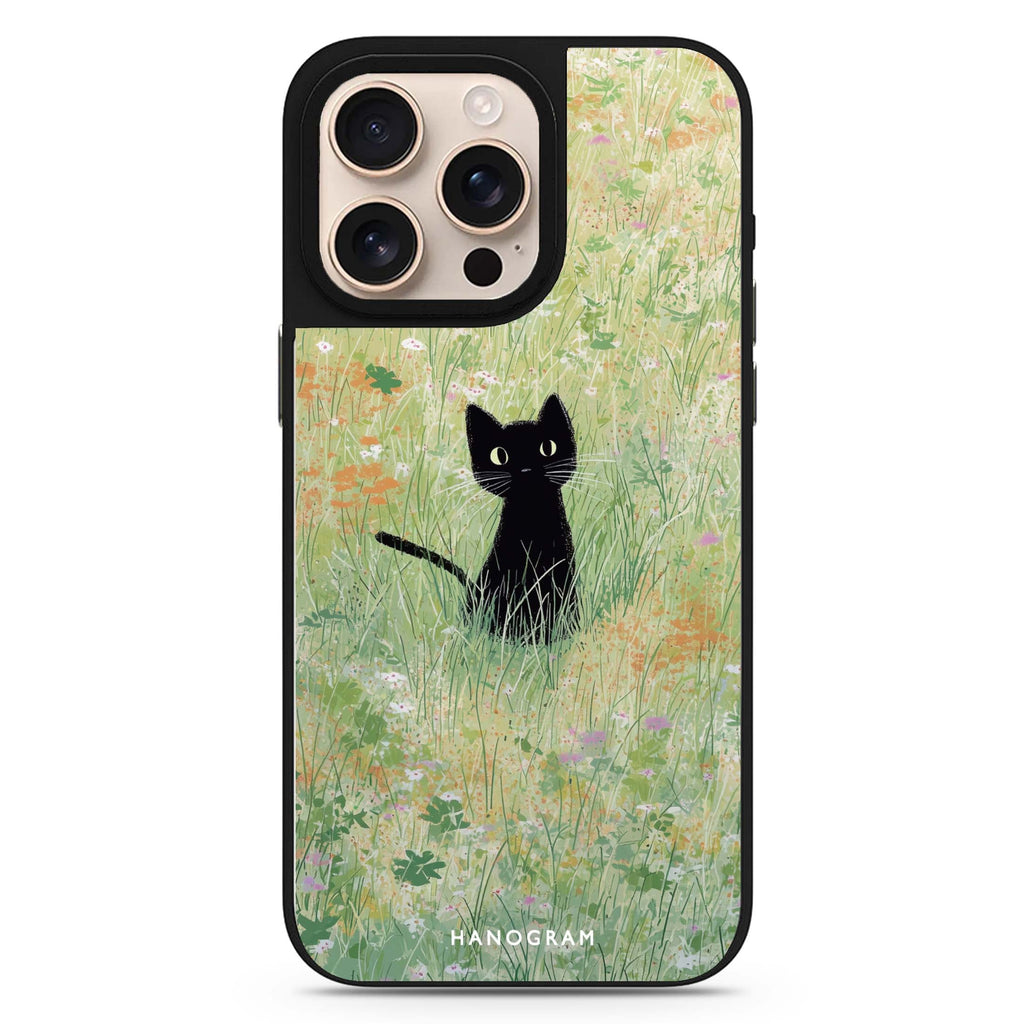 Meadow Cat cat design iPhone 16/15/14 Pro Max & Pro mirror case