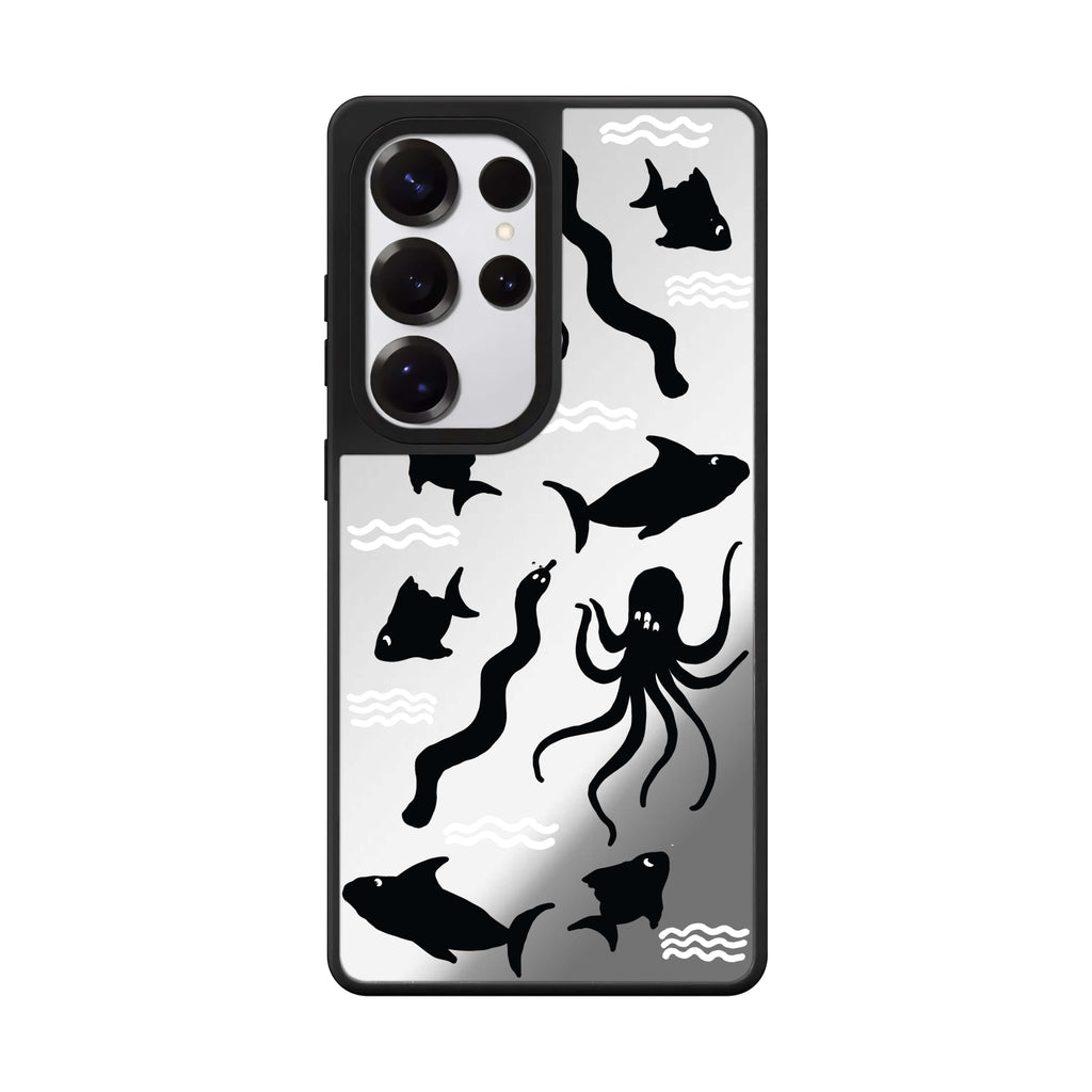 Water, Ocean And Sea Animals Samsung Galaxy S25 S24 S23 Ultra mirror case, front view