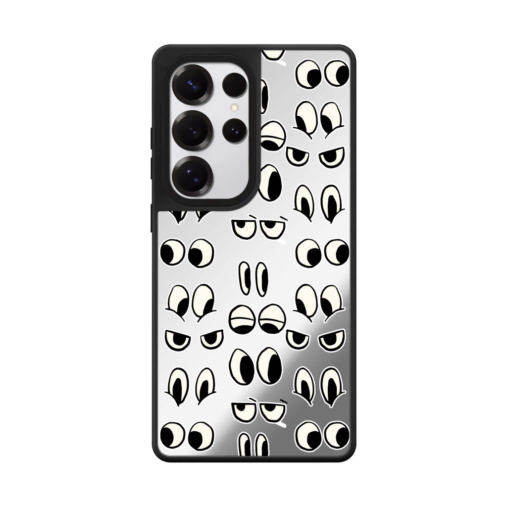 Look At Me Samsung Galaxy S25 S24 S23 Ultra mirror case, front view