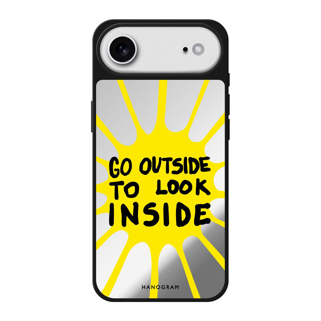 Go Outside to Look INSIDE shine 鏡面手機殼