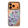 Purple Floral II personalized name purple flower floral spring iPhone 17 Pro Max ultra clear case