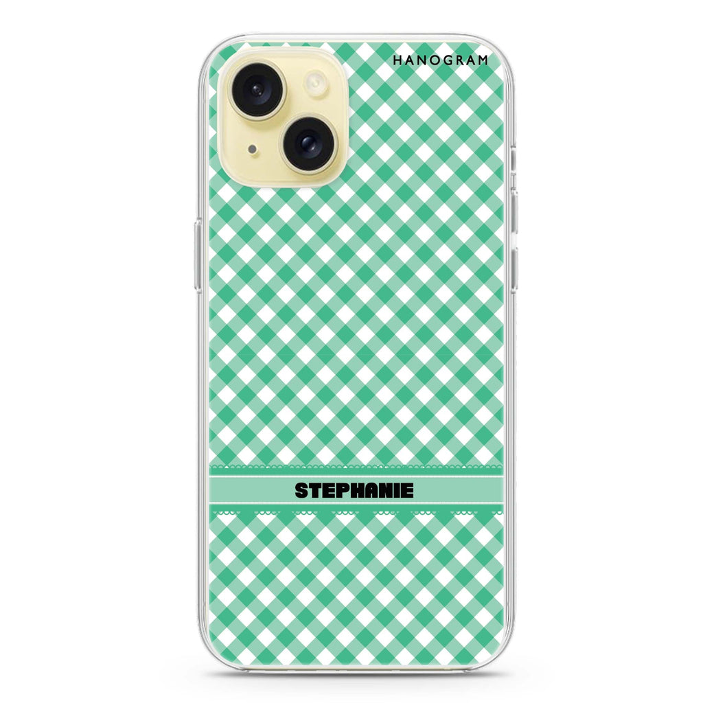 Lovely Green iPhone 15 Plus MagSafe Compatible Ultra Clear Case