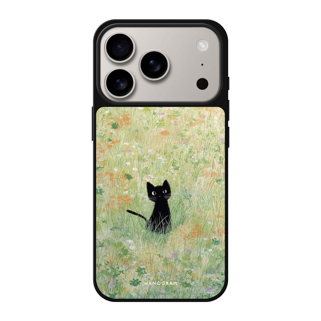 Meadow Cat cat animal floral iPhone 17 Pro Max mirror case