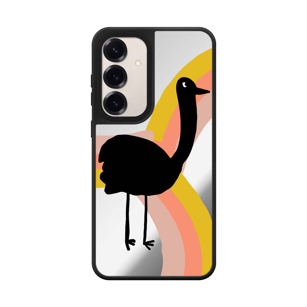 Rainbow Bird Samsung Galaxy mirror case front view