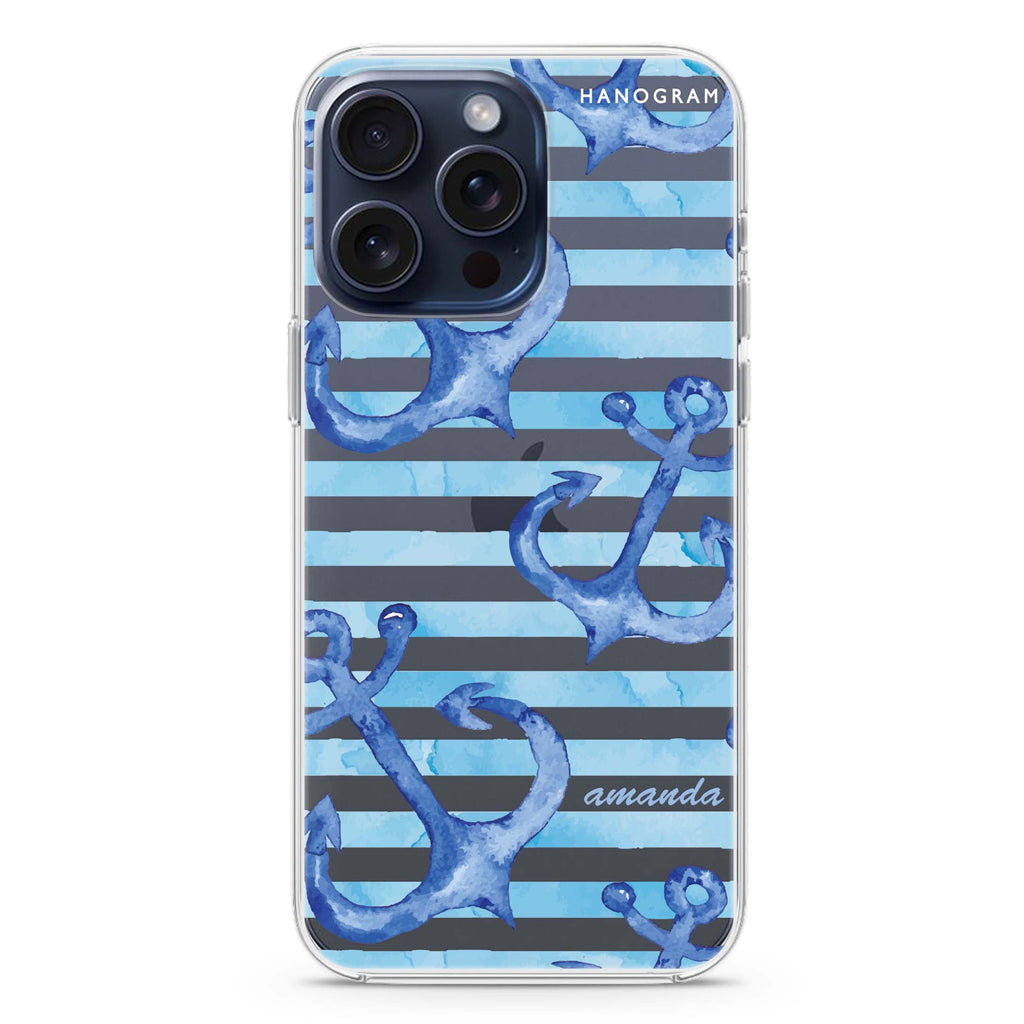 Blue Anchor iPhone Ultra Clear Case