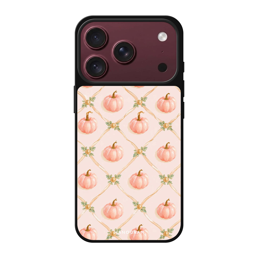 Blush Pumpkin Trellis iPhone 18 Pro Max Mirror Case - design view 1