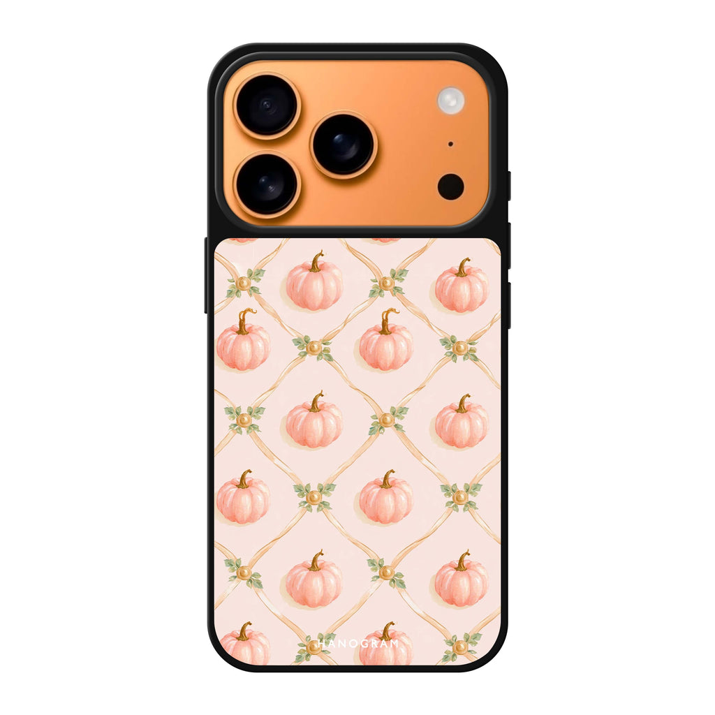 Blush Pumpkin Trellis iPhone 17 Pro Max Mirror Case - design view 1