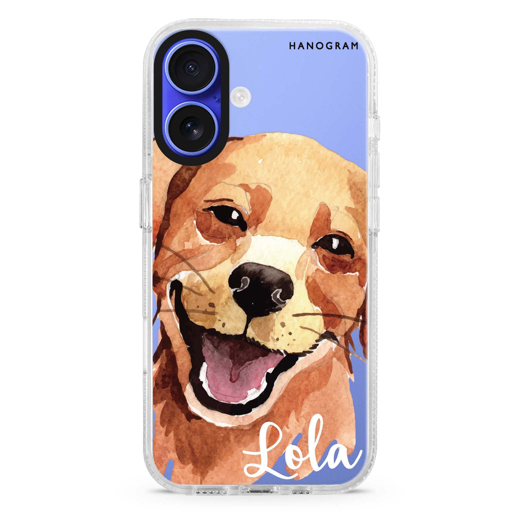Golden Retriever MagSafe Compatible iPhone 16 Ultra Clear Case - Personalized and Stylish Protection
