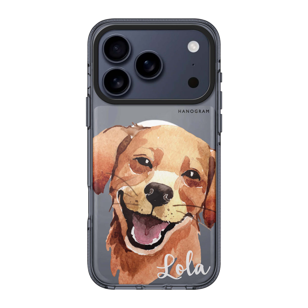 Golden Retriever personalized name gold dog animal iPhone 17 Pro Max ultra clear case