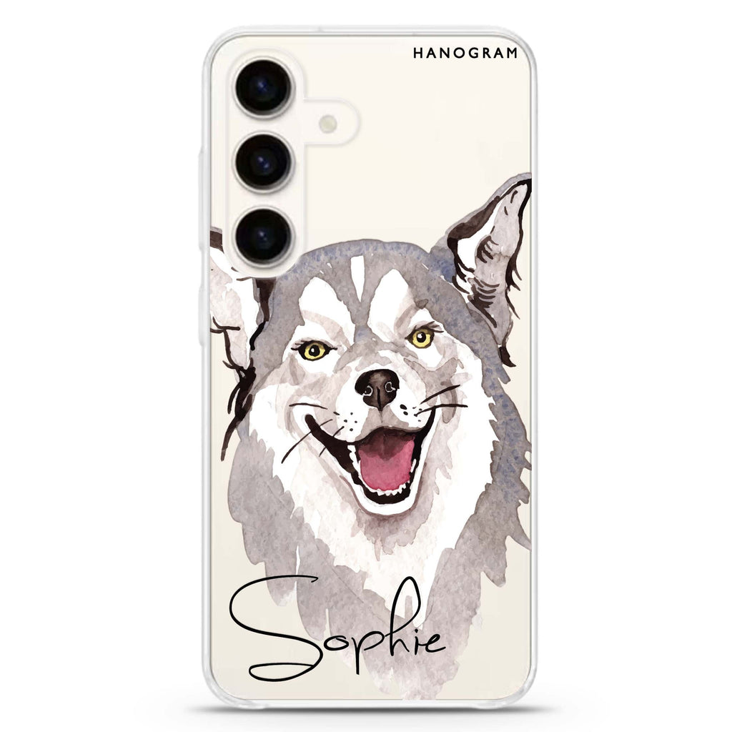 Border Collie Samsung Galaxy Ultra Clear Case