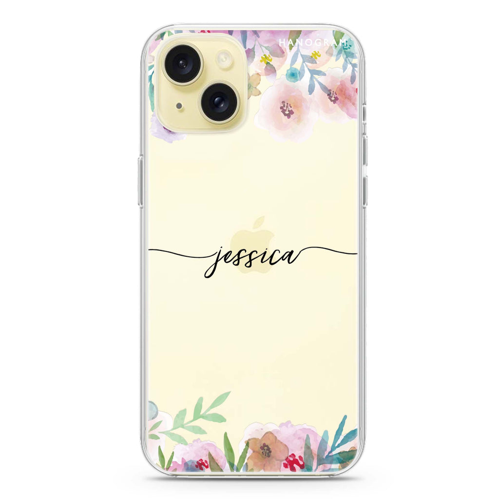 Art of Floral iPhone 15 plus Ultra Clear Case