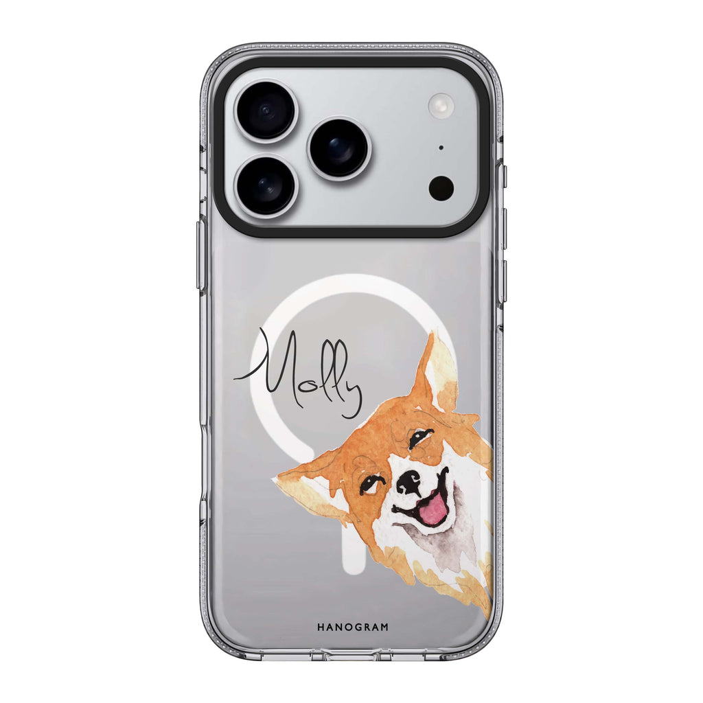 Welsh Corgi personalized name dog animal iPhone 17 Pro Max ultra clear case