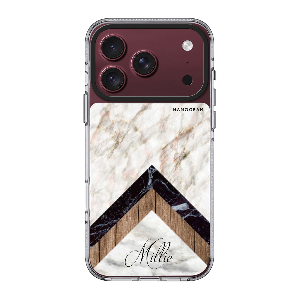 Marble & Wood Ultra Clear Case