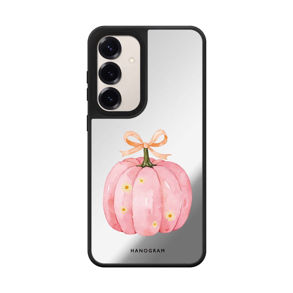 The Ribboned Pink Pumpkin Samsung Galaxy Mirror Case - product image 1