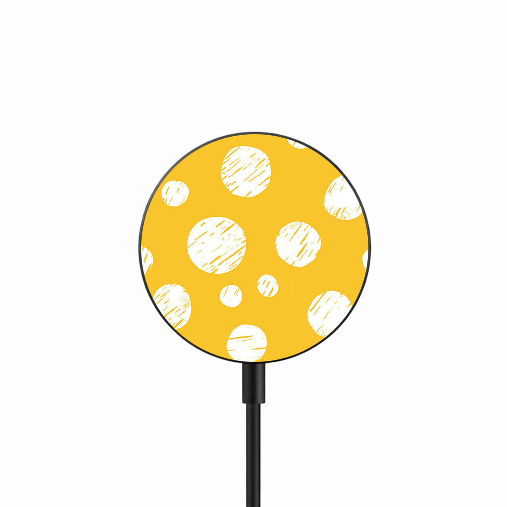 Sunny Sketch Dots 25W Qi2.2 magnetic wireless charger front view