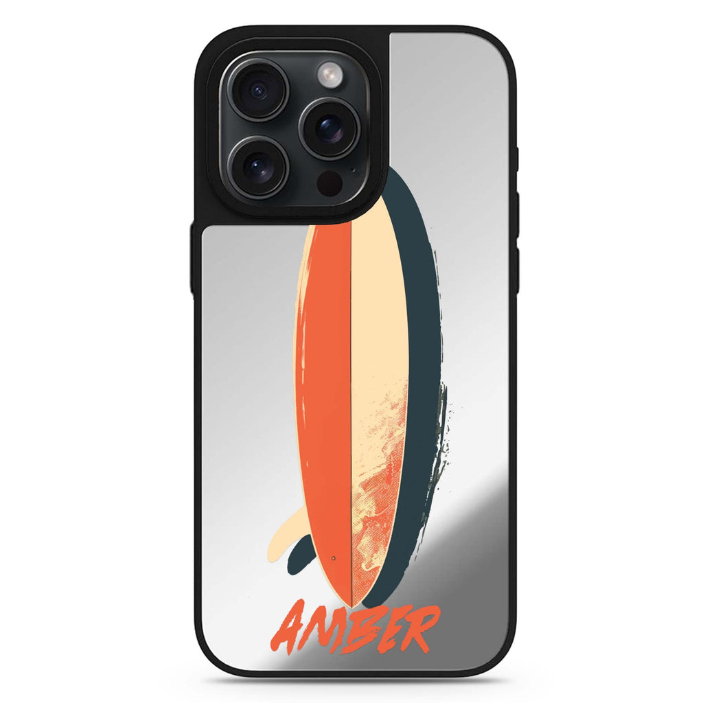 Wave Rider personalized name MagSafe mirror case for iPhone 16/15/14 Pro Max and Pro, main view