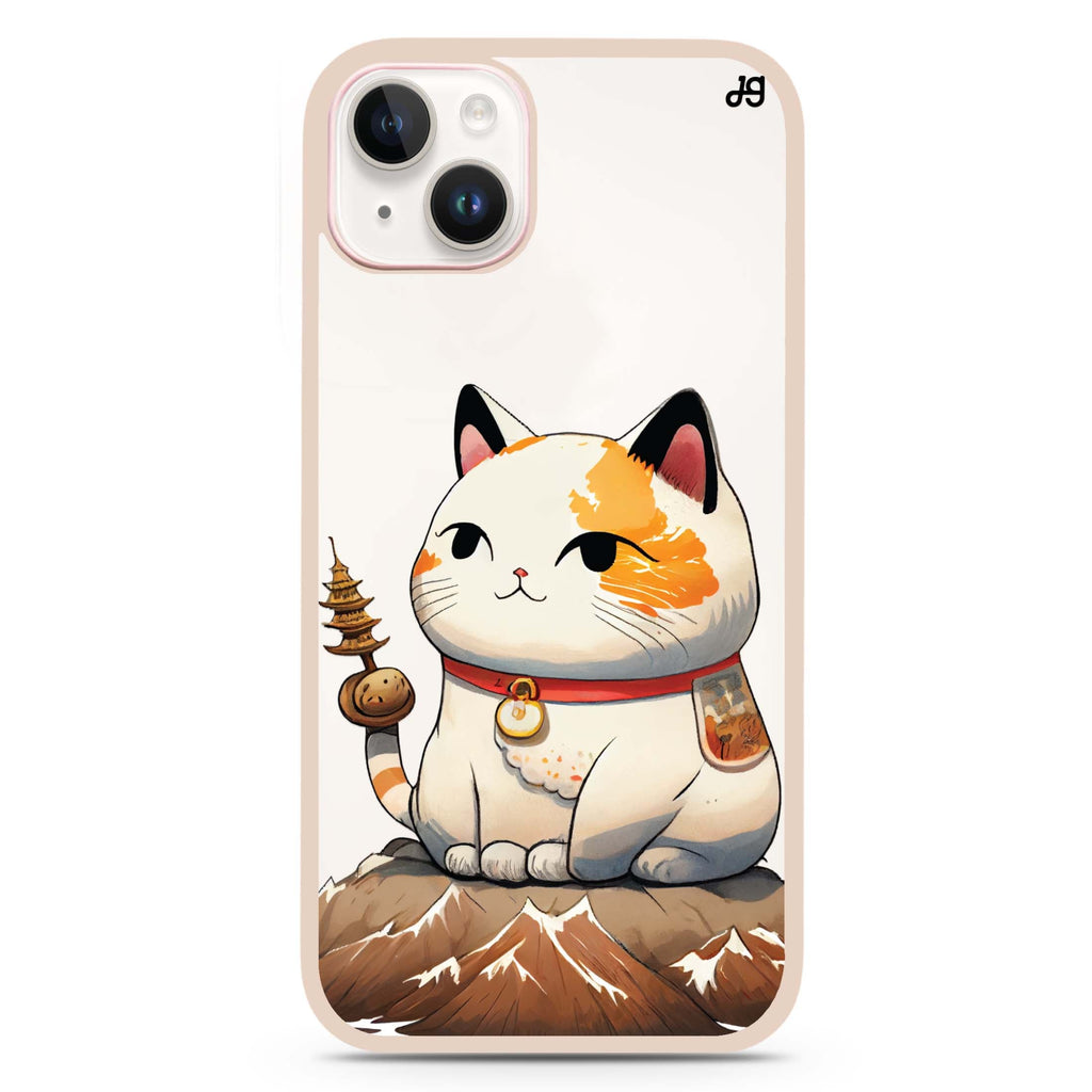 A Cute Cat iPhone 15 Impact Guard Bumper Case